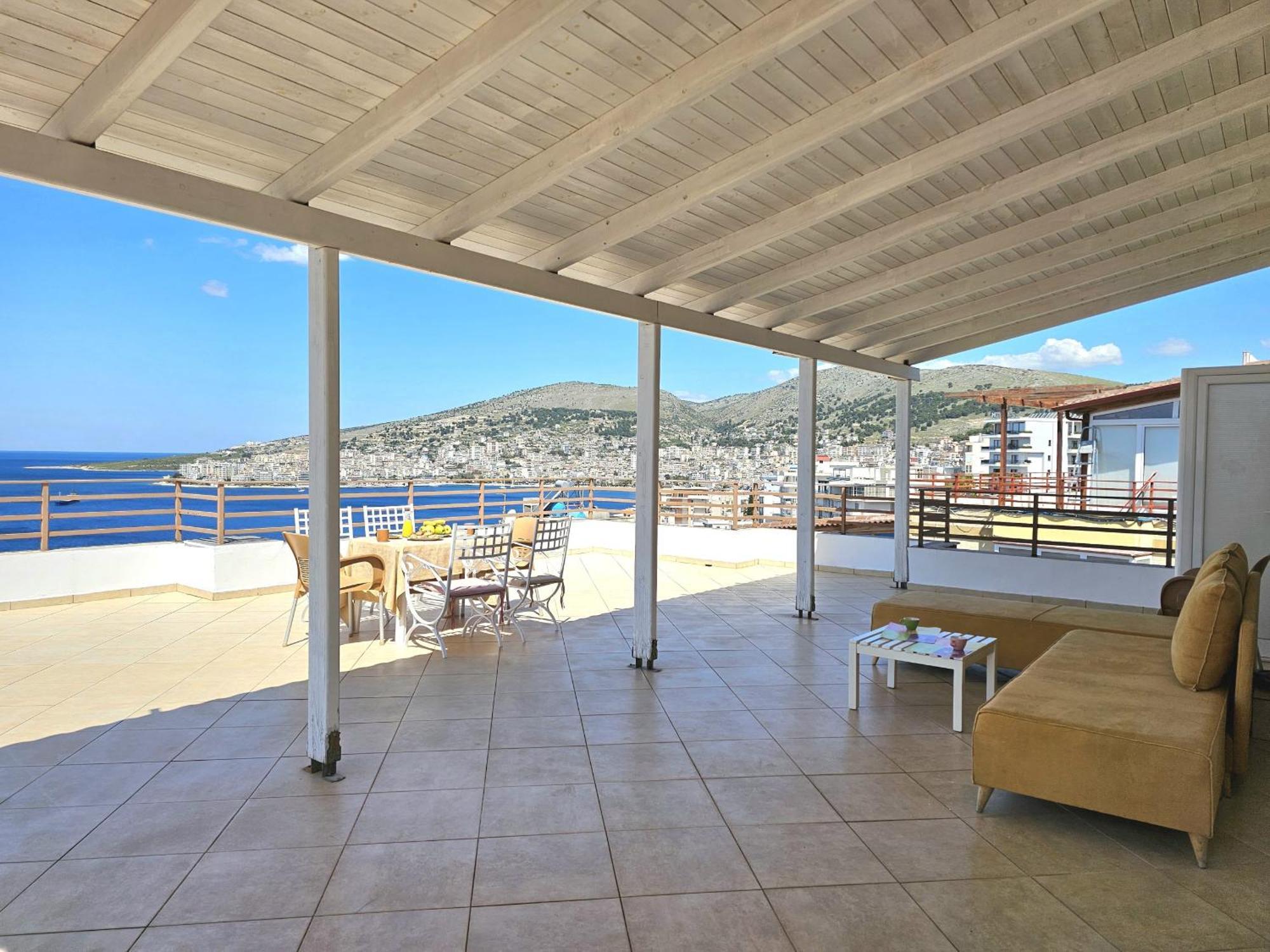 Sunset Penthouse Apartment Sarande Ngoại thất bức ảnh