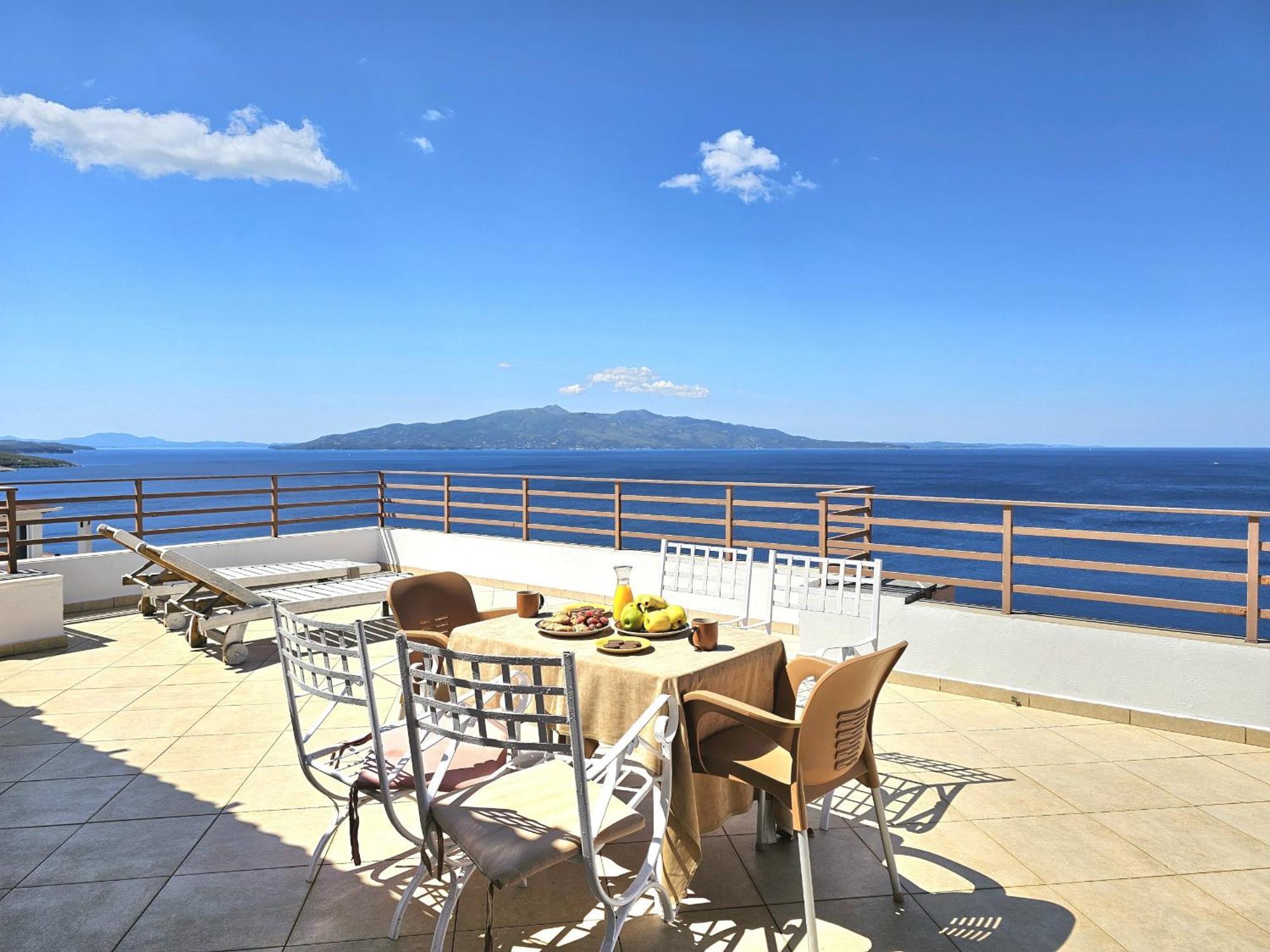 Sunset Penthouse Apartment Sarande Ngoại thất bức ảnh