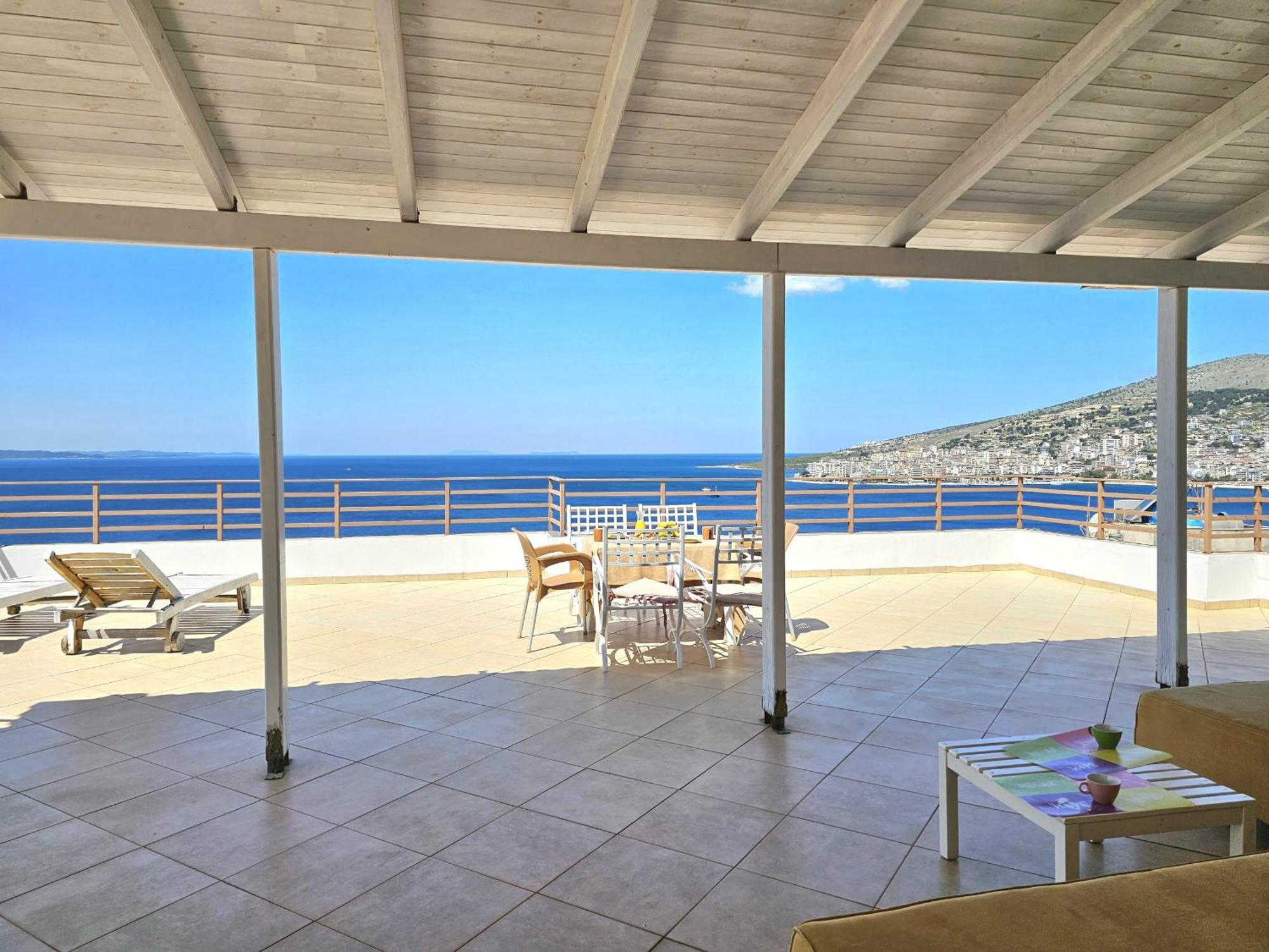 Sunset Penthouse Apartment Sarande Ngoại thất bức ảnh