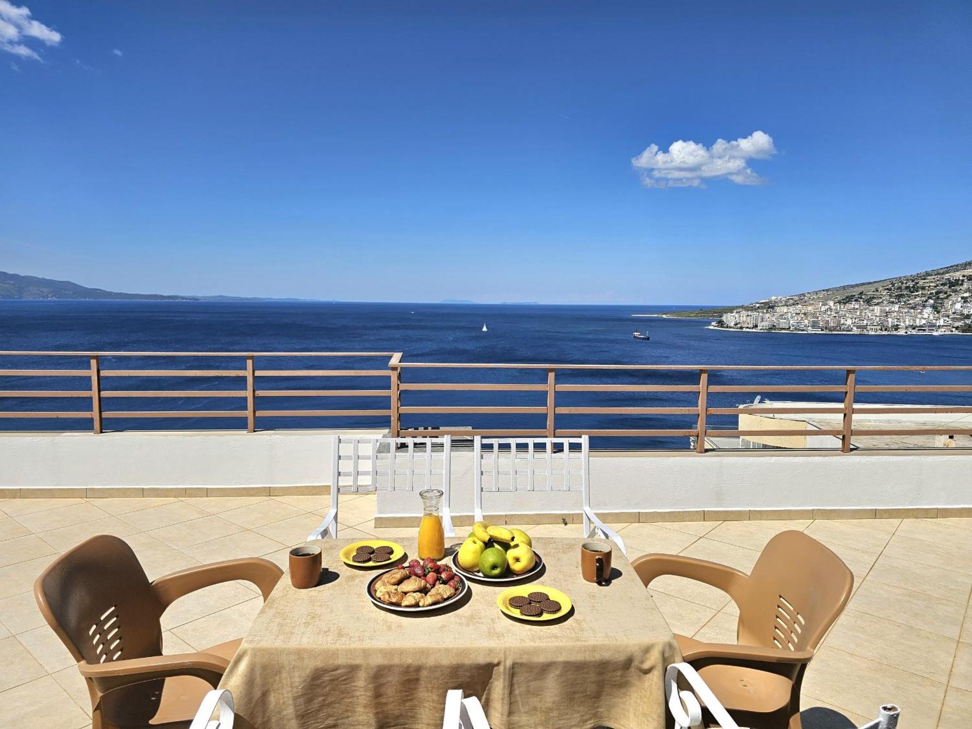 Sunset Penthouse Apartment Sarande Ngoại thất bức ảnh
