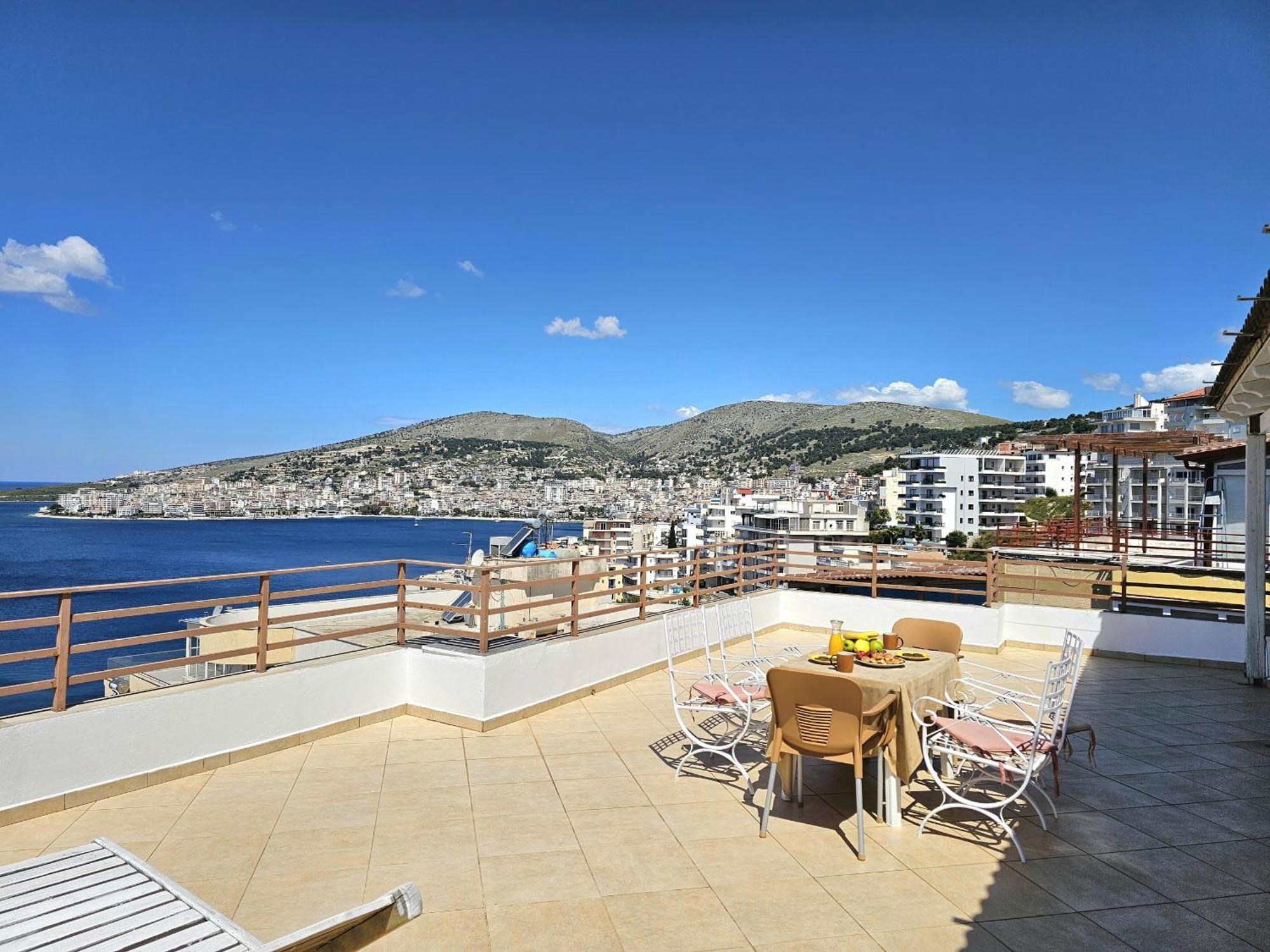 Sunset Penthouse Apartment Sarande Ngoại thất bức ảnh